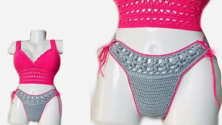 Traje de baño a crochet patrón DIY