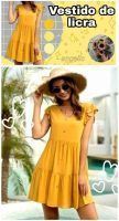 Vestido con manga circular