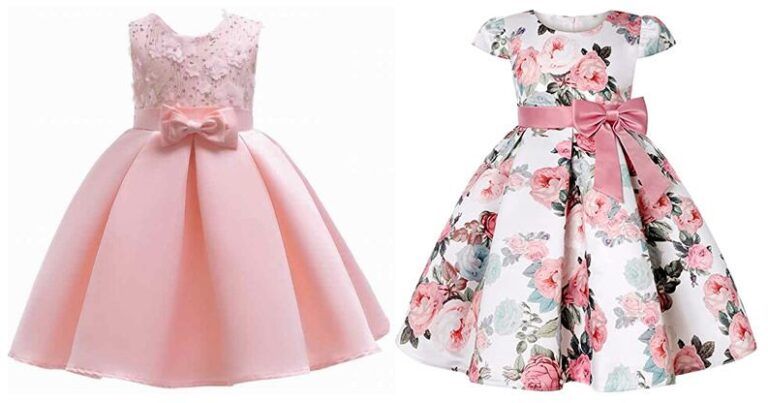 Vestido niña con manga copa