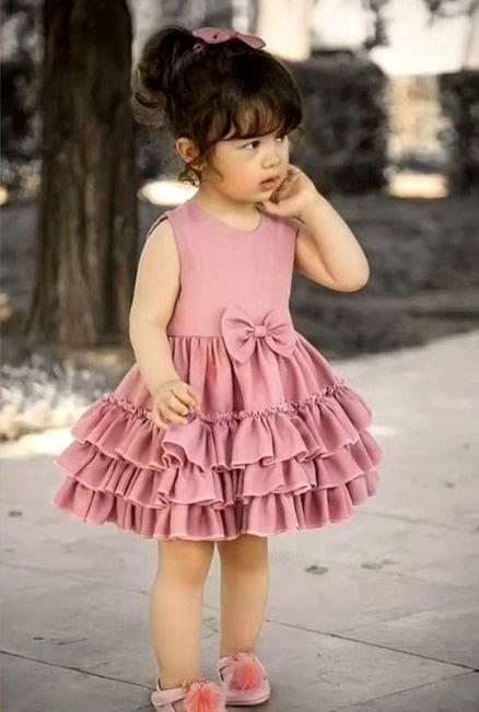 Vestido para niña fácil DIY - gratis