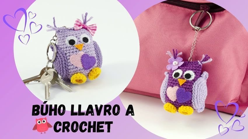Búho llavero amigurumi DIY