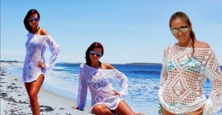 Blusa salida de playa a crochet