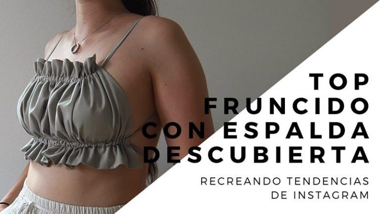 DIY Top fruncido espalda descubierta