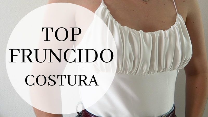 Top fruncido con tirantes