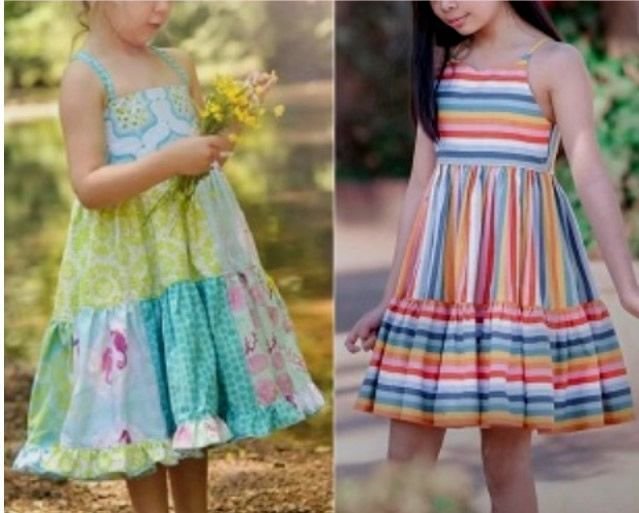 Vestido de tirantes con volantes