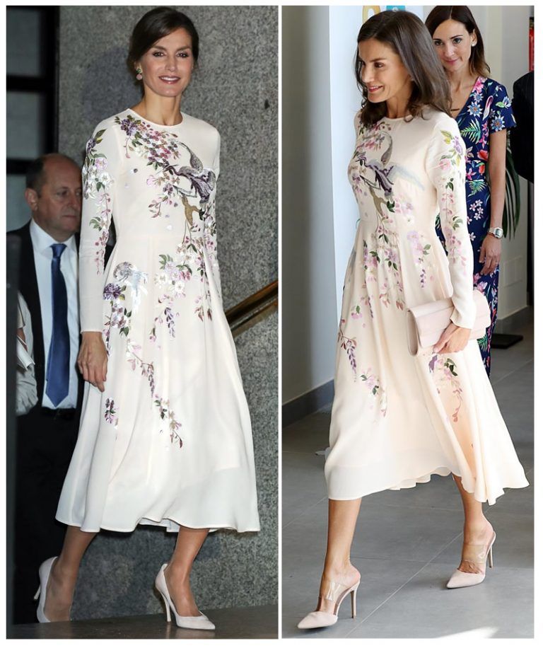 Vestido de la reina Leticia con patrón