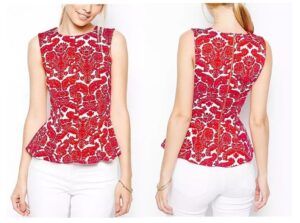 Patrón Blusa peplum