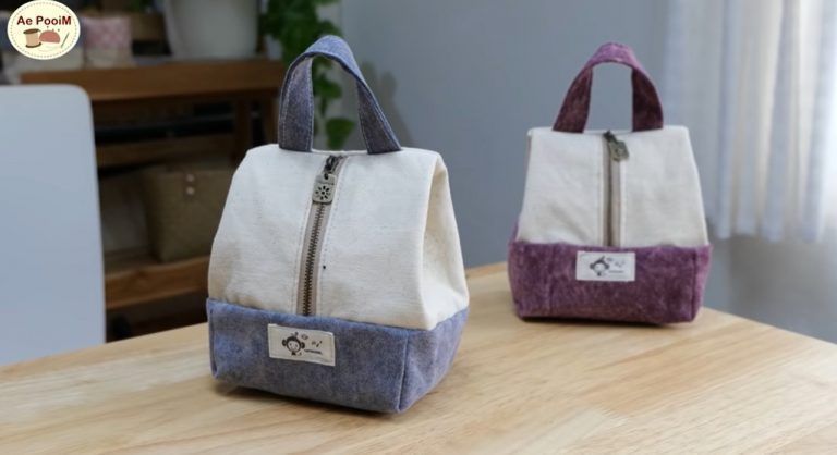 DIY Bolso de tela de mano muy fácil de hacer