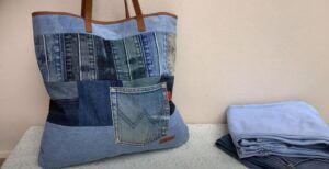 DIY bolso de mezclilla con jeans viejos