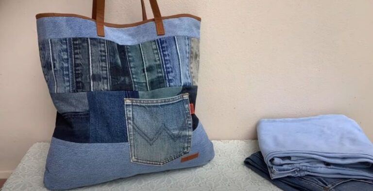 DIY bolso de mezclilla con jeans viejos