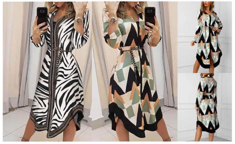 Vestido camisero chamise