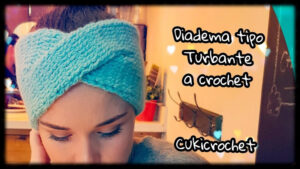 DIY Diadema Turbante cruzado a crochet
