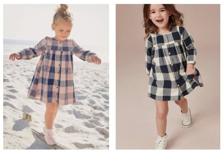 Vestido chemise infantil