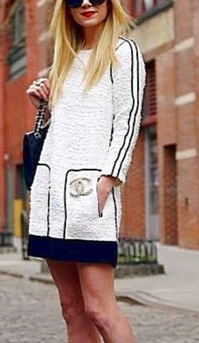 Vestido de invierno manga larga