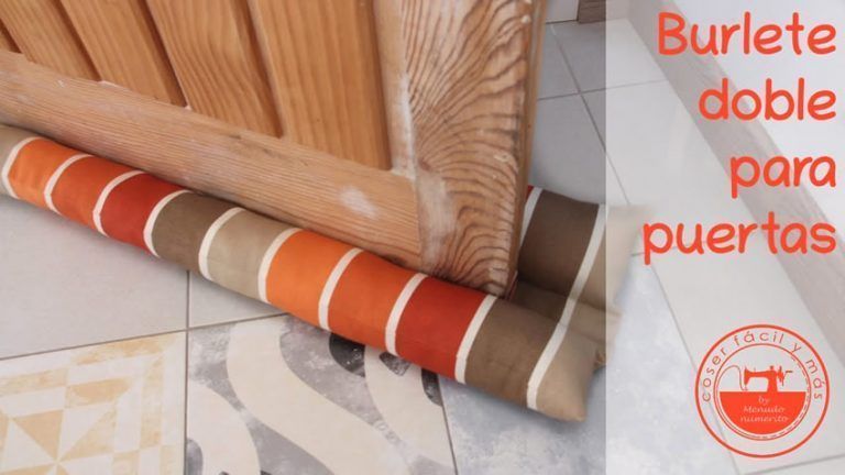 Burlete doble para puerta evitar corrientes de aire