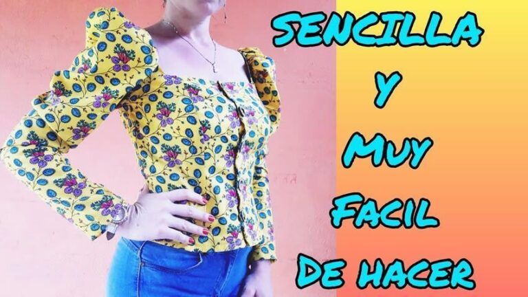 Blusa Escote Cuadrado con Botones