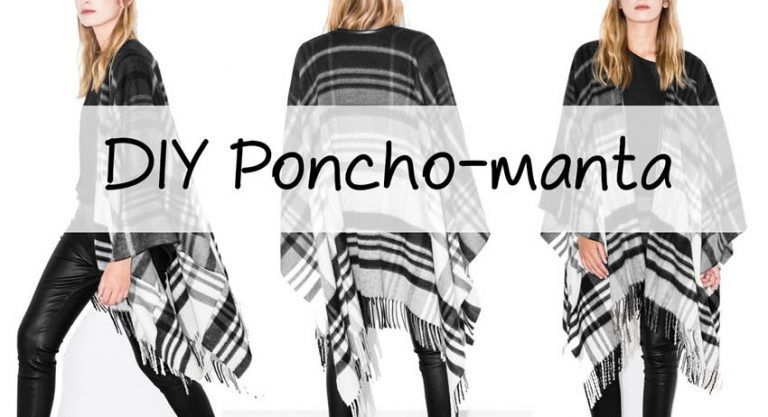 DIY Poncho manta fácil