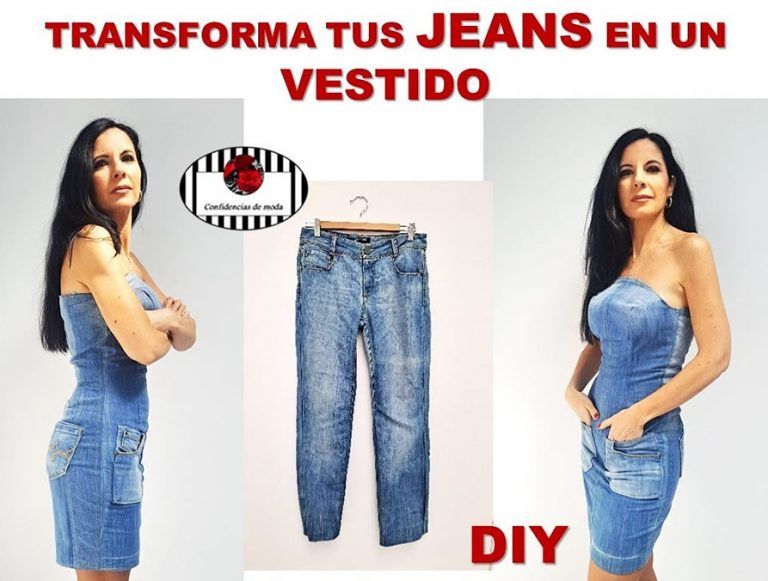 DIY Transformar Jeans en un vestido