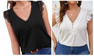 Blusa de tirantes con escote V