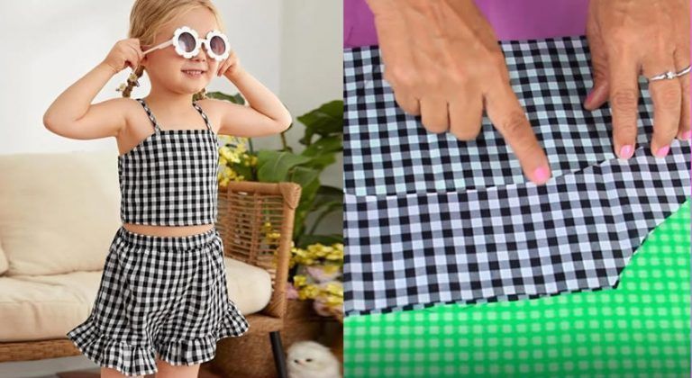 Conjunto niña top y short fácil