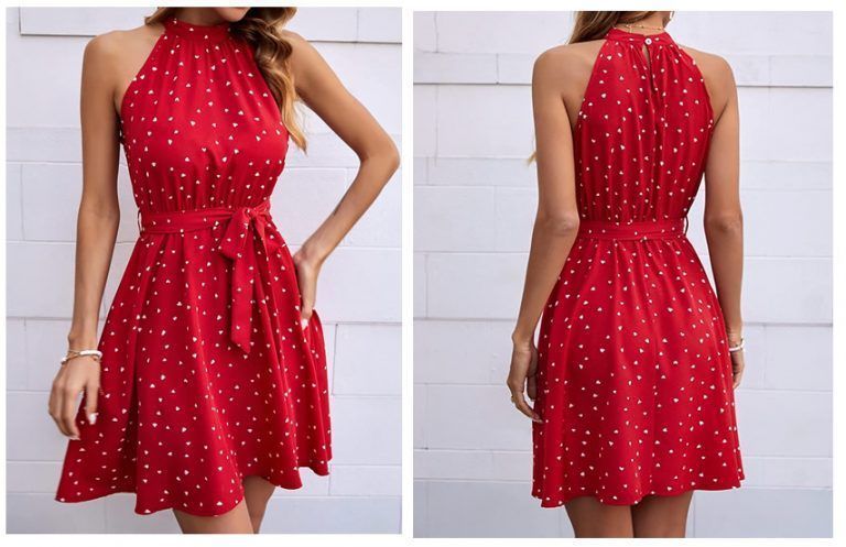 Vestido americano sisa evasé