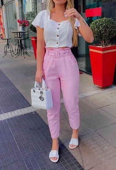 Pantalón Paper bag