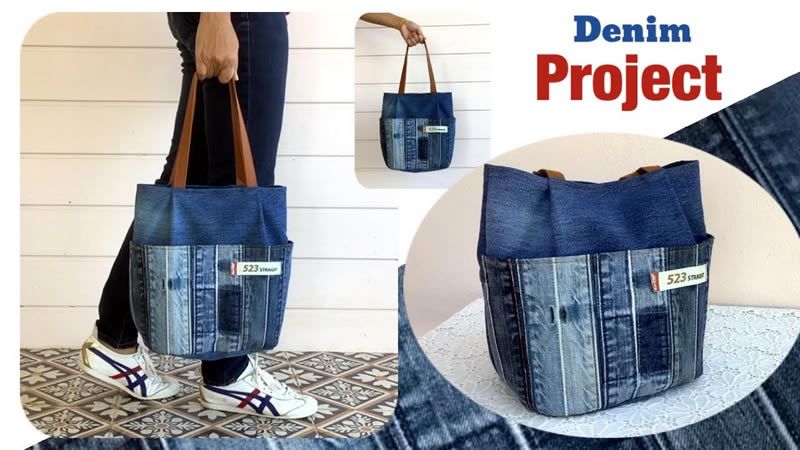 DIY Bolso jeans de mezclilla