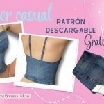 Corpiño o Bustier casual con jeans