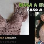 Blusa top a crochet paso a paso
