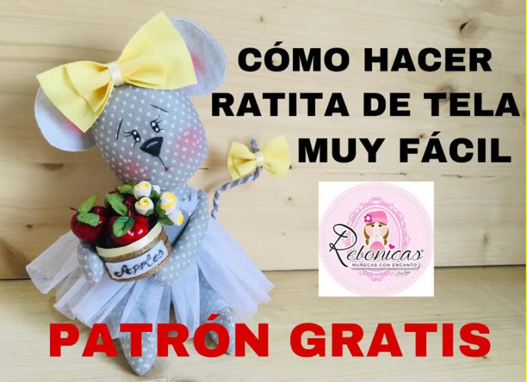 Muñeca de tela La ratita presumida