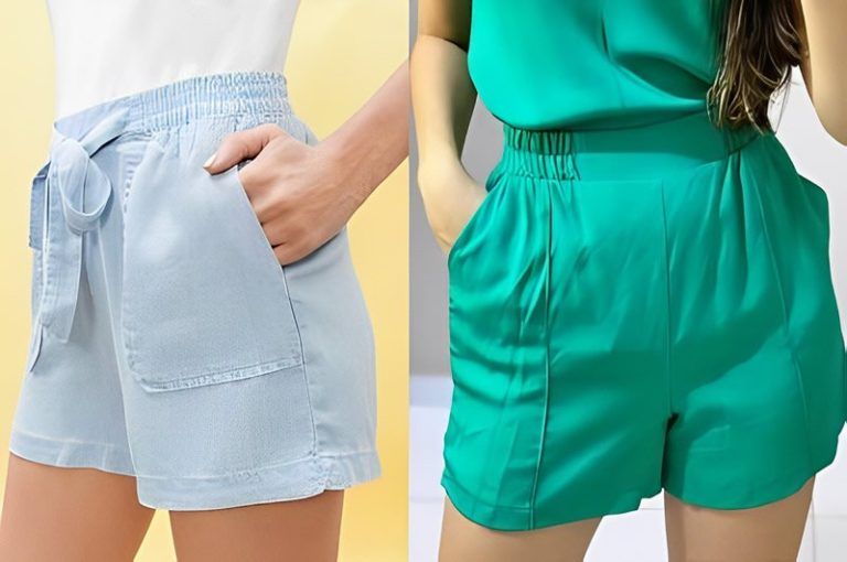 Shorts con elástico en lateral