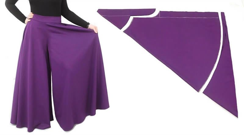 Pantalones largos Palazzo