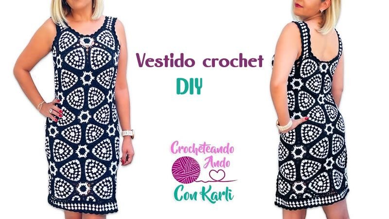 DIY Vestido a crochet