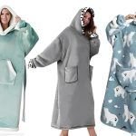 Túnica o bata manta unisex con capucha