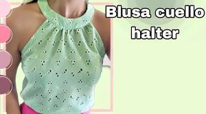 DIY Blusa cuello halter