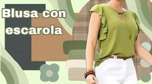 Blusa sin manga para mujer