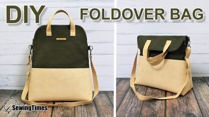 DIY bolso bandolera plegable