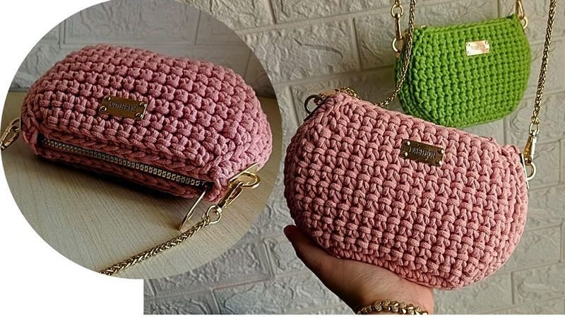 Bolso de mujer tejido a Crochet o Ganchillo con un diseño fácil y elegante  