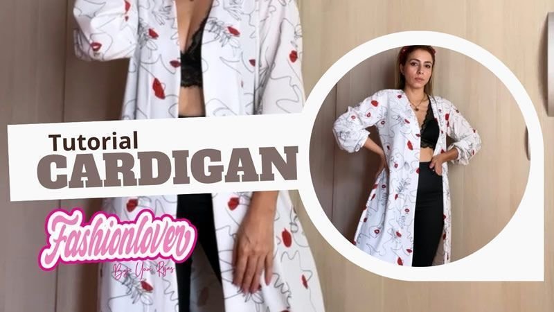 Cárdigan mujer manga de obispo