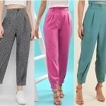 Pantalones chándal mujer con pliegues