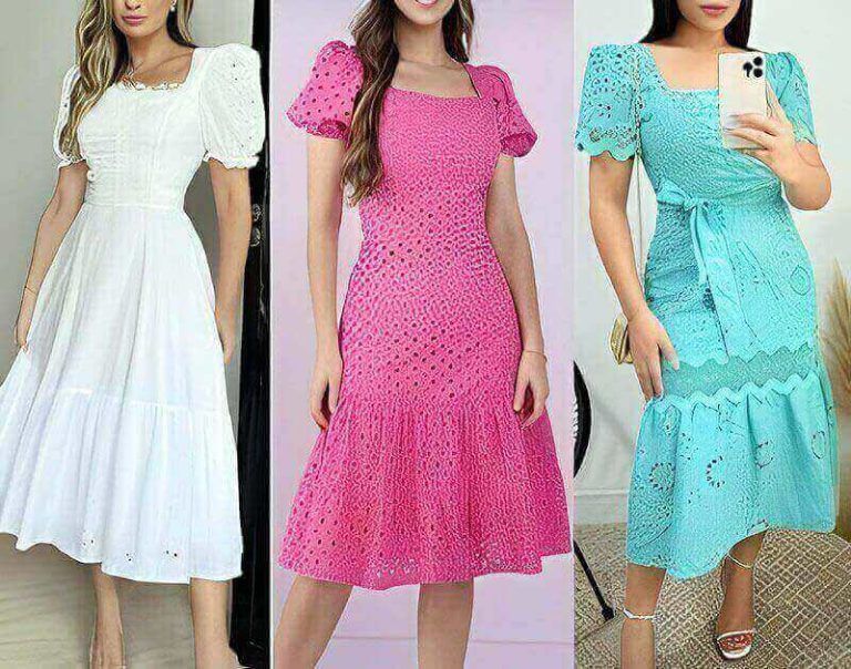 Vestido midi escote cuadrado