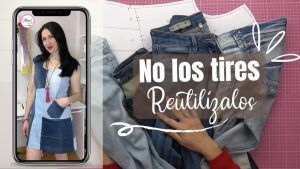 DIY Vestido fácil reciclando vaqueros