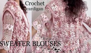 Blusa chaleco sweater a crochet