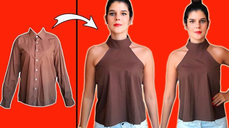Transformar camisa en blusa para mujer