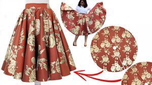 Falda larga circular doble DIY