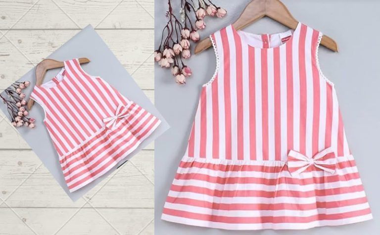 Vestido de bebe con volante