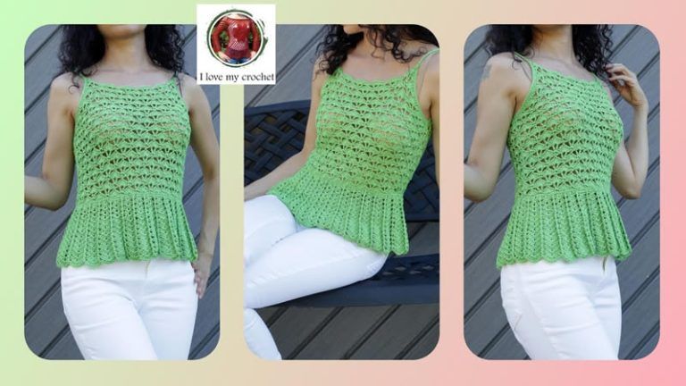 Blusa de moda a crochet