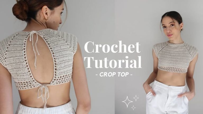 Crop top de crochet paso a paso