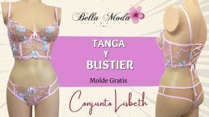 Conjunto de Tanga y bustier top