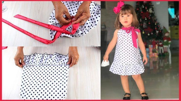 Vestido sencillo para niñas